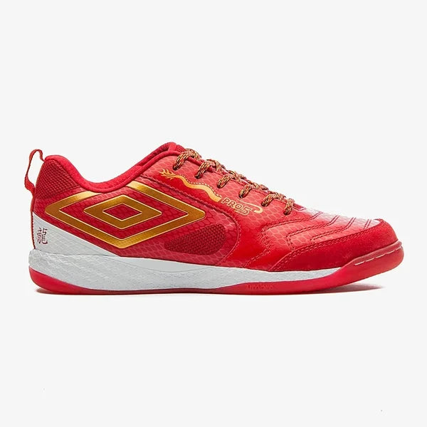 Chuteira Futsal Umbro Pro 5 Bump Dragon Year – Vermelha